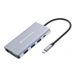 Conceptronic DONN20G base para portátil y replicador de puertos Alámbrico USB 3.2 Gen 1 (3.1 Gen 1)