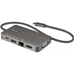 StarTech.com Adaptador Multipuertos USB-C - Docking Station USB Tipo C a HDMI 4K30 o VGA 1080p - Rep
