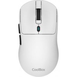 CoolBox W03 RF Wireless + Bluetooth + USB Type-C Óptico 10000 DPI Blanco