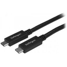 StarTech.com Cable de 0,5m USB-C a USB Type C de Carga - Cable USB Tipo C USBC USB 3.1 de 10Gbps, 0,