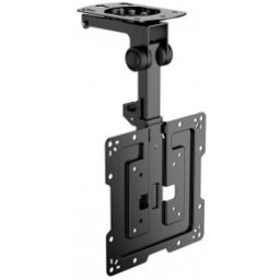 Aisens Soporte de Techo Giratorio, Plegable para Monitor/TV 20Kg de 19-43, Negro