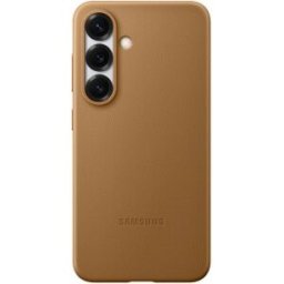Funda Imitación piel Marrón para Samsung Galaxy S25