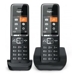 Siemens Gigaset COMFORT 550 duo Teléfono analógico Identificador de llamadas Negro