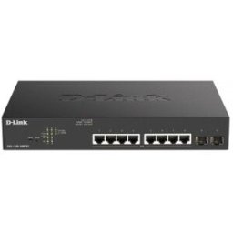 D-Link DGS-1100-10MPV2 switch Gestionado Gigabit Ethernet (10/100/1000) - PoE - 1U Negro