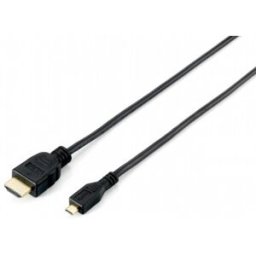 Equip HDMI/Micro-HDMI 1.0m, HDMI, Micro-HDMI, Masculino, Masculino, Macho/Macho, Derecho
