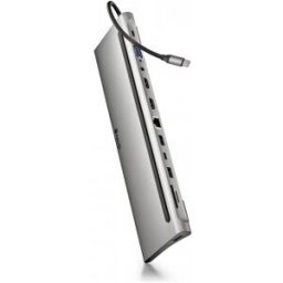 Ngs WONDER DOCK 12 Alámbrico USB 3.2 Gen 1 (3.1 Gen 1) Type-C Plata