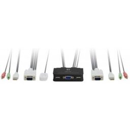 LevelOne CONMUTADOR AUTOMATICO V/T/M 1a2 CPUs USB CON AUDIO CABLES INCLUIDOS