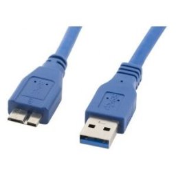 Lanberg CABLE USB 3.0 MACHO A USB MICRO B MACHO CA-US3M-10CC-0005-B - AZUL - 50 CENTÍMETROS
