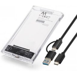 Ewent EW7064 Caja externa para unidad de estado sólido (SSD) Transparente 2.5