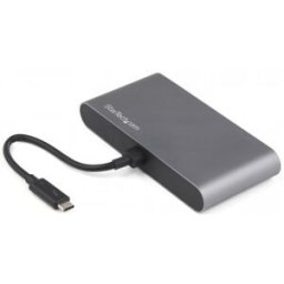 StarTech.com Mini Docking Station Thunderbolt 3 - Mini Replicador de Puertos TB3 para Dos Monitores