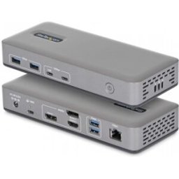 StarTech.com Docking Station USB-C de 3 Monitores DisplayPort/HDMI - 4K60Hz - Ethernet 1GbE - PD de
