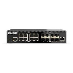 Qnap QSW-M3216R-8S8T switch Gestionado L2/L3 10G Ethernet (100/1000/10000) 1U Negro