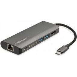 StarTech.com Adaptador Multipuertos con HDMI - Lector SD - 2xA 1xC - PD 3.0, Alámbrico, USB 3.0 (3.1