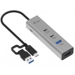 i-tec Metal Universal Charging HUB 2xUSB-C + 2x USB-A Port + Power Delivery 85W