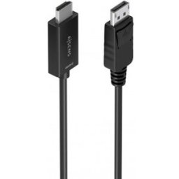 Aisens Cable conversor DisplayPort a HDMI 4K@60Hz, DP/M-HDMI/M, Negro, 1.5m
