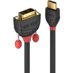 Lindy 36271 adaptador de cable de vídeo HDMI DVI Negro