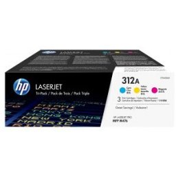 HP 312A CMY, Cartucho, Cian, Magenta, Amarillo, Laser, , Color LaserJet Pro MFP M476, Estándar