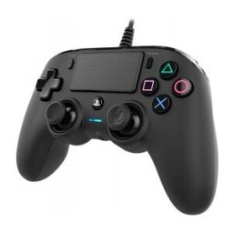 Nacon PS4OFCPADBLACK, Gamepad, PlayStation 4, Analógico/Digital, Share, Alámbrico, 3 m