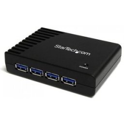 StarTech.com Adaptador Concentrador Hub Ladrón USB 3.0 Super Speed 4 Puertos Salidas PC - Mac - Negr