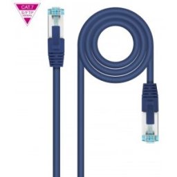 Nanocable Cable de Red Cat.7 600MHZ LSZH SFTP PIMF AWG26, Azul, 1 m
