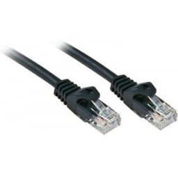 Lindy Rj45/Rj45 Cat6 3m cable de red Negro U/UTP (UTP)