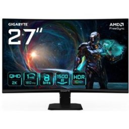 Gigabyte GS27QCA 27" Monitor Curvo para Gaming QHD - 27" Quad HD - LED - Negro - 180Hz