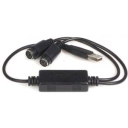 StarTech.com Cable Adaptador Conversor Teclado Ratón Mouse PS/2 a USB - 2x PS/2 Hembra - 1x USB A Ma