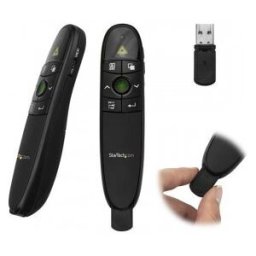 StarTech.com Mando a Distancia para Presentaciones Inalámbrico con Puntero Láser Verde - 27m
