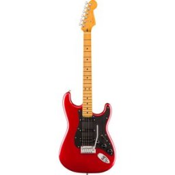 Fender American Ultra II Stratocaster HSS Maple Fingerboard Sinister Red guitarras formato ST