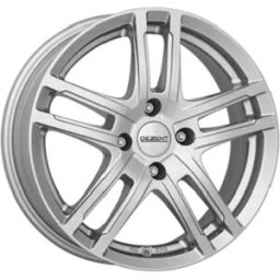 Llanta De Aluminio Dezent Tz 6.5x16 4x100 Et45 Revestimiento Plateado