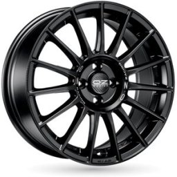 Llanta De Aluminio Oz Superturismo Lm 7.5x17 4x100 Et42 Letra Plateada Negra Mate