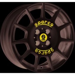 Llanta De Aluminio Sparco Terra 7x16 4x100 Et37 Letra Blanca Azul
