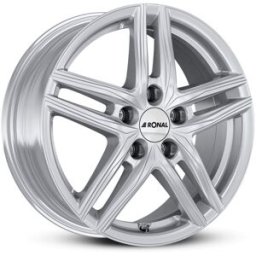Llanta De Aluminio Ronal R65 S 6.5x17 5x100 Et37 Revestimiento Plateado