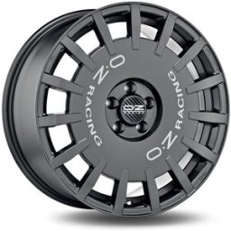 Llanta De Aluminio Oz Rally Racing 8.5x19 5x112 Et30 Letras Plateadas Grafito Oscuro