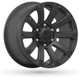 Llanta De Aluminio American Elite Wheels Defender 9x17 5x114.3 Et30 Negro Mate