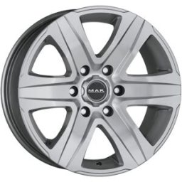 Llanta De Aluminio Mak Stone6 T 8.5x20 6x139.7 Et20 Revestimiento Plateado