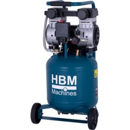 HBM compresor de aire vertical sin aceite, 24 litros, 10 bar, 1,3 CV
