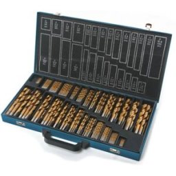 HBM 230 piezas HSS - Juego de brocas con recubrimiento de estaño