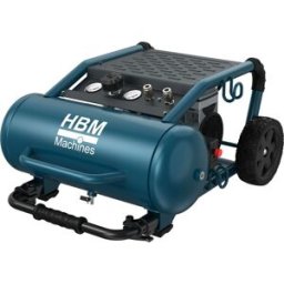 HBM compresor de aire sin aceite silencioso, 19 litros, 10 bar, 1,6 CV