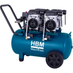 HBM compresor de aire sin aceite, 50 litros, 10 bar, 2,6 CV