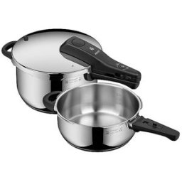 Wmf Set de ollas a presión PERFECT 4,5l + 3l Cromargan plata