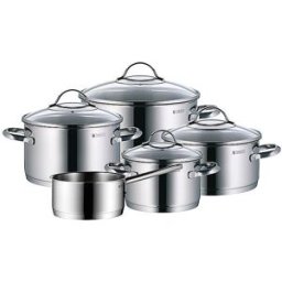 Wmf Juego de ollas de 5 piezas PROVENCE PLUS Inducción Cromargan plata