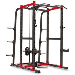 Pulley Cage BH Fitness: jaula multiejercicio con polea integrada, barra de dominadas y topes de seguridad