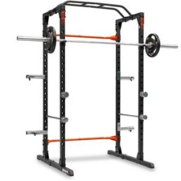 Power Cage con polea BH Fitness: soporte para pierna, polea alta y baja y soporte para almacenar discos