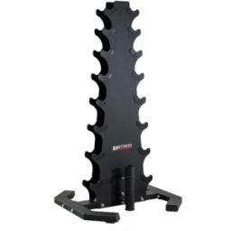 Soporte para mancuernas para uso doméstico: BH Fitness Dumbbell Rack G505 con estructura sólida y resistente