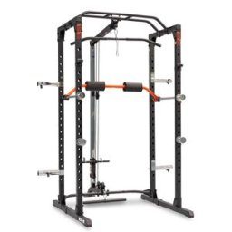 Power Cage con polea BH Fitness: soporte para pierna, polea alta y baja y soporte para almacenar discos