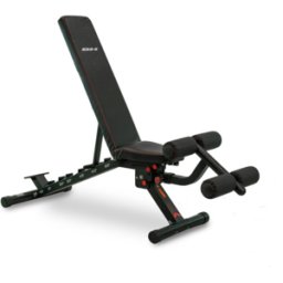Banco de musculación ajustable para uso doméstico: BH Fitness Adjustable Weight Bench G322 con un diseño compacto y acolchado ergonómico