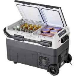 Refrigerador de Coche SucceBuy Refrigerador Portátil para Coche con Compresor 50L, Doble Zona, para el Hogar y el Coche