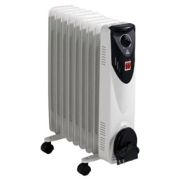 Radiador Eléctrico Fm Calefacción BR20 2000W compacto control giratorio bajo camilla