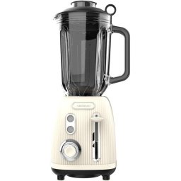 Batidora Cecotec Power Black Titanium RetroBeige 1200W 1,5L 4 Cuchillas Retro